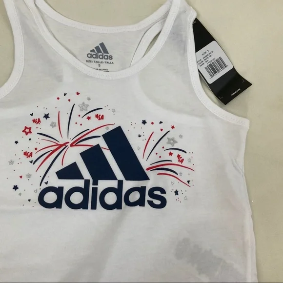 Adidas cute Skort top American flag outfit 5024 - Picture 4 of 9